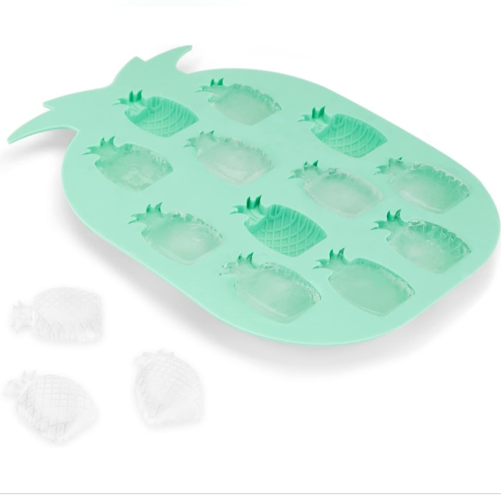 2 Blush Pineapple Ice Cube Trays